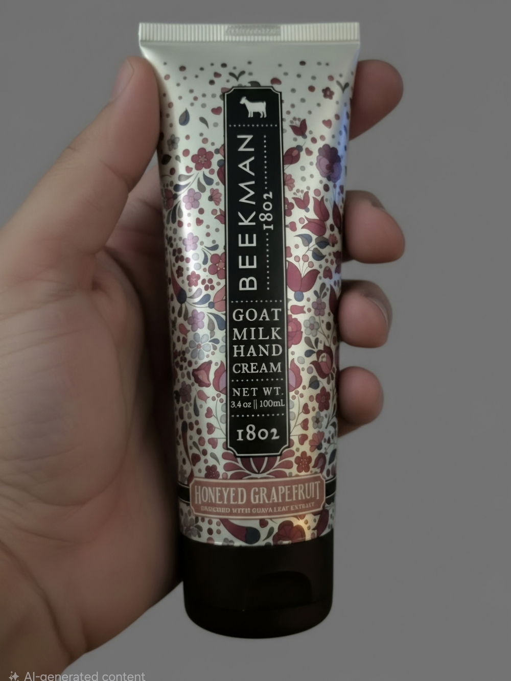 Beekman 1802 Honeyed Grapefruit Goat Milk Hand Cream - Pink Floral Tube